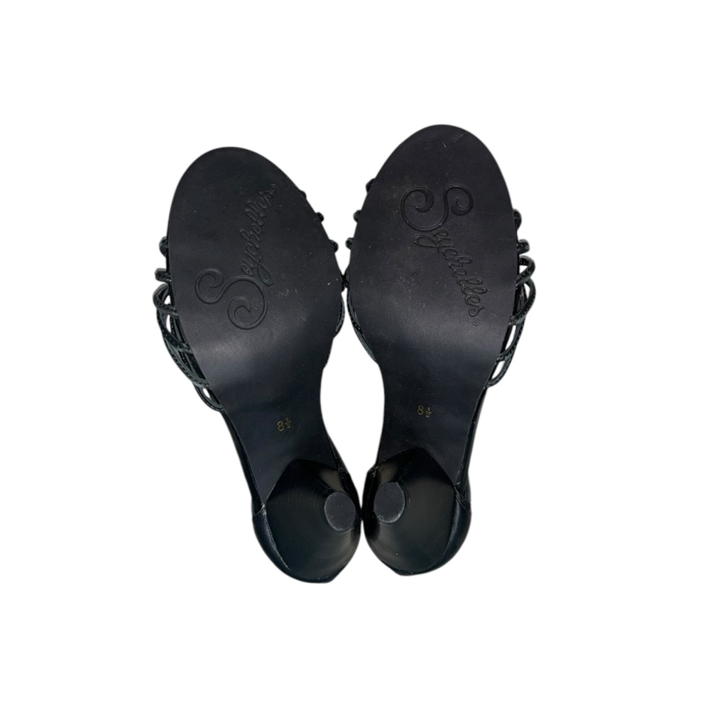 Seychelles Black Leather Menace Angular Heels Size 8.5 NWOB - Picture 6 of 11
